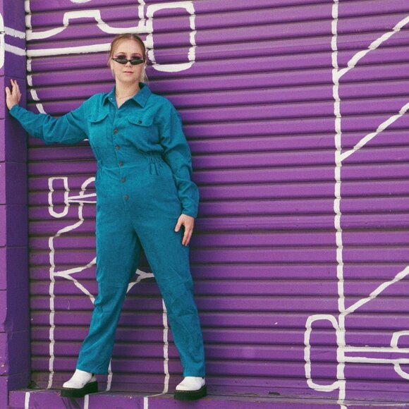 The "Corduroy Dreams" Easy Jumpsuit w/ Pockets​ - Picture 1 of 3